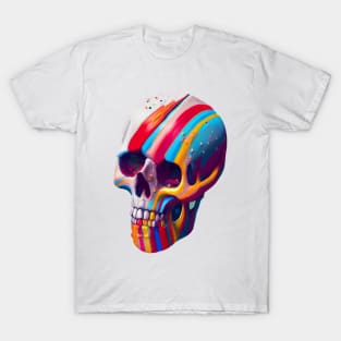 Cool Ice Cream Skull T-Shirt T-Shirt